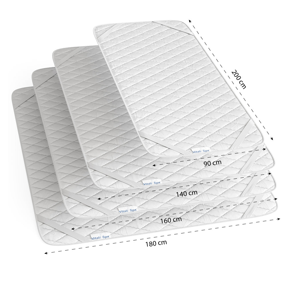 Vitalispa Сoprimaterasso Bianco 140 x 200 cm Cuciture
