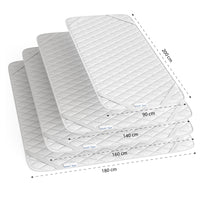 Vitalispa Сoprimaterasso Bianco 140 x 200 cm Cuciture