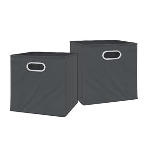 Vicco Scatola pieghevole Antracite 30 x 30 cm Set di 2