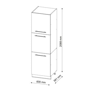 Vicco Mobile per forno da incasso Verde-oro Country House 60 cm