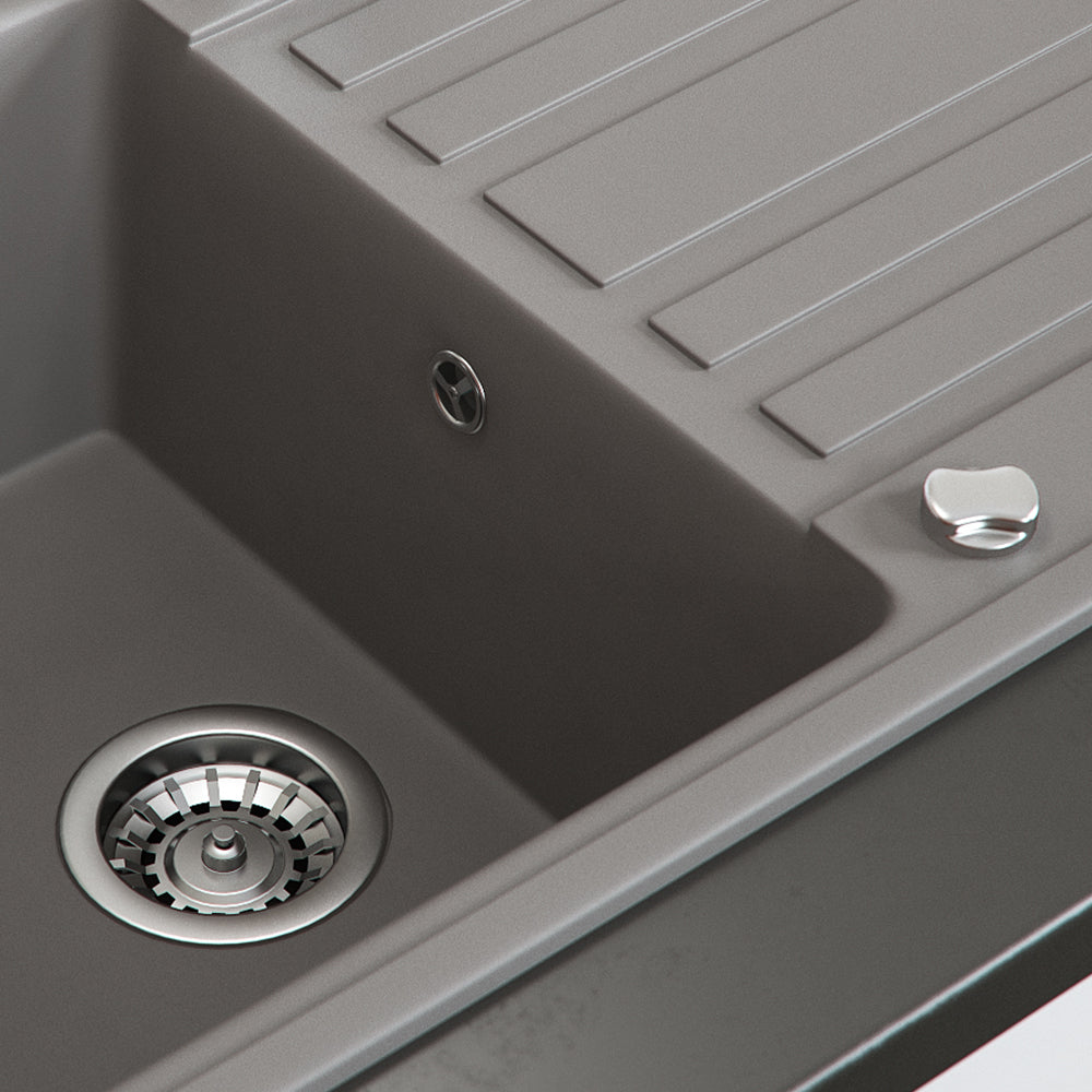 Bergström Lavello Calcestruzzo 76.5 x 46 cm con asciugatura