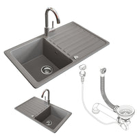 Bergström Lavello Calcestruzzo 76.5 x 46 cm con asciugatura