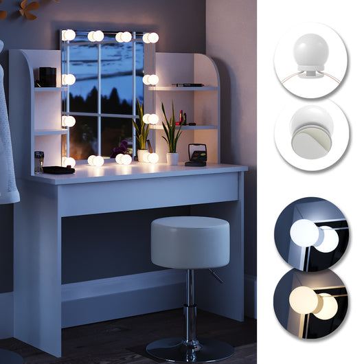 Vicco Illuminazione della toeletta Bianco 400 cm