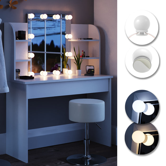 Vicco Illuminazione della toeletta Bianco 400 cm