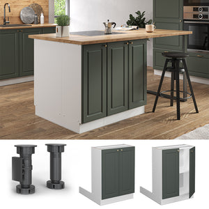 Vicco Isola cucina Verde-oro Country House 60 cm senza piano di lavoro