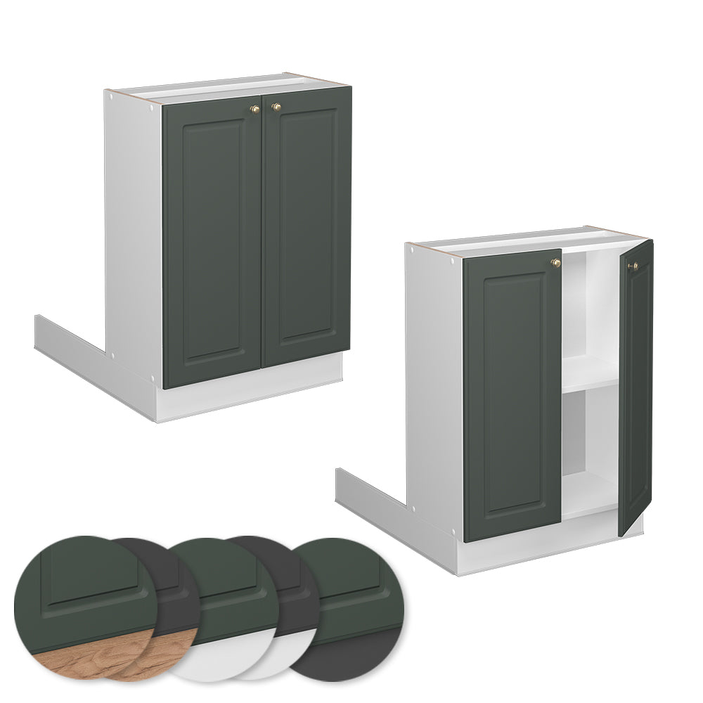 Vicco Isola cucina Verde-oro Country House 60 cm senza piano di lavoro