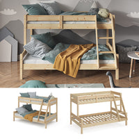 Vitalispa Letto a castello Legno naturale 120x200 / 80x200 cm