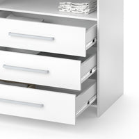 Vicco Fasciatoio Bianco 53 x 100 cm con 3 ampi cassetti