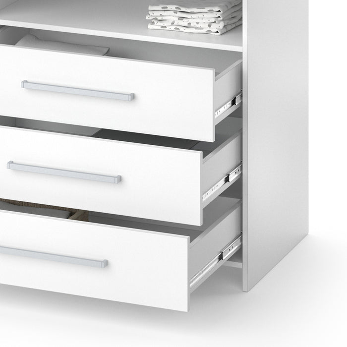 Vicco Fasciatoio Bianco 53 x 100 cm con 3 ampi cassetti
