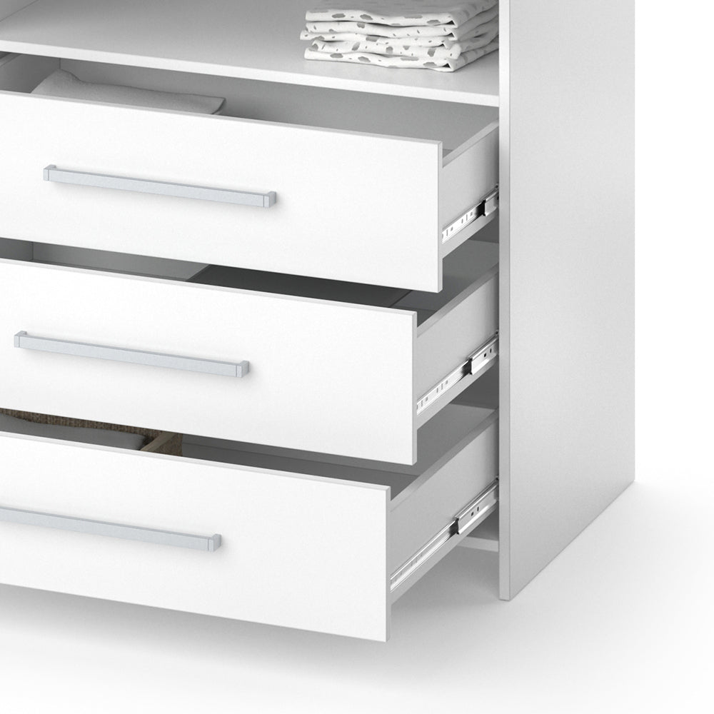 Vicco Fasciatoio Bianco 113 x 100 cm con cassetti