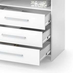 Vicco Fasciatoio Bianco 113 x 100 cm con cassetti