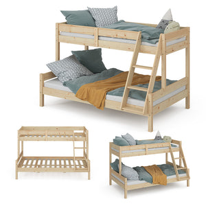 Vitalispa Letto a castello Legno naturale 120x200 / 80x200 cm