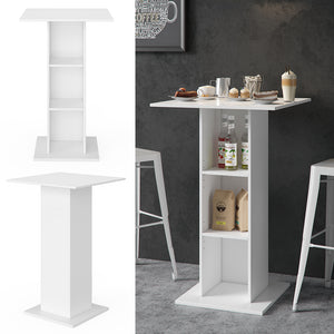 Vicco Tavolo bar alto Bianco 70 x 70 cm