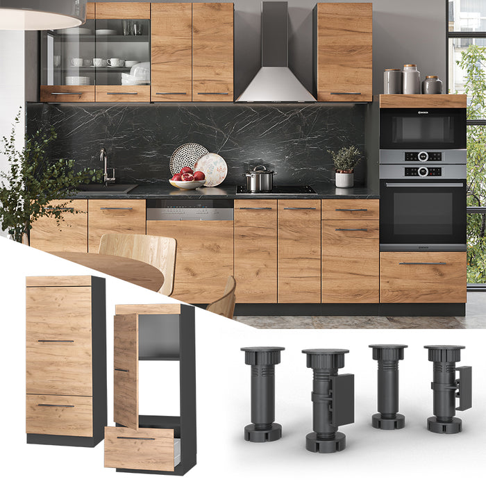 Vicco Set mobili bagno Quercia dorata 60 cm