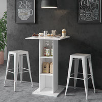 Vicco Tavolo bar alto Bianco 70 x 70 cm