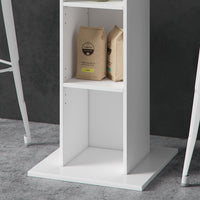 Vicco Tavolo bar alto Bianco 70 x 70 cm