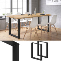 Vicco Gambe per tavolo Nero 60 x 72 cm Quadrato