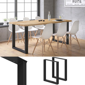 Vicco Gambe per tavolo Nero 60 x 72 cm Quadrato