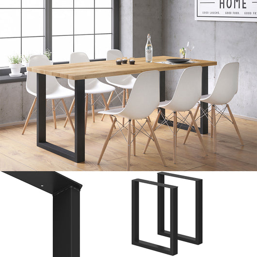 Vicco Gambe per tavolo Nero 60 x 72 cm Quadrato