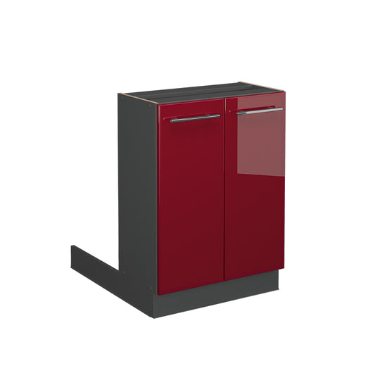 Vicco Isola cucina Rosso bordeaux lucido 60 cm senza piano di lavoro