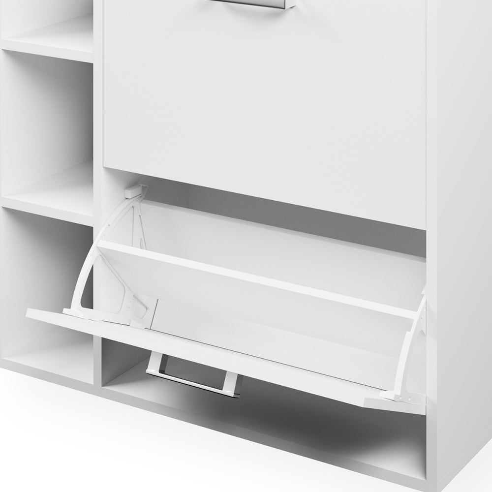 Vicco Scarpiera da ingresso Bianco 24.5 x 90 cm