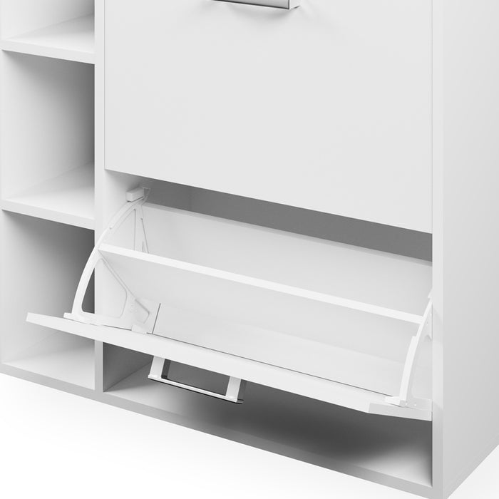 Vicco Scarpiera da ingresso Bianco 24.5 x 90 cm