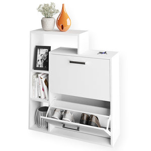 Vicco Scarpiera da ingresso Bianco 24.5 x 90 cm