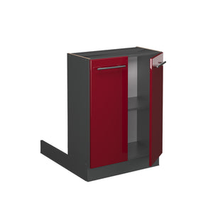 Vicco Isola cucina Rosso bordeaux lucido 60 cm senza piano di lavoro