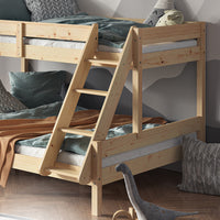 Vitalispa Letto a castello Legno naturale 140x200 / 90x200 cm con 2 materassi