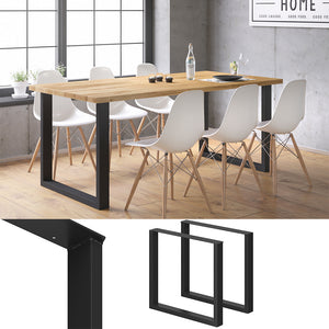 Vicco Gambe per tavolo Nero 80 x 72 cm Quadrato