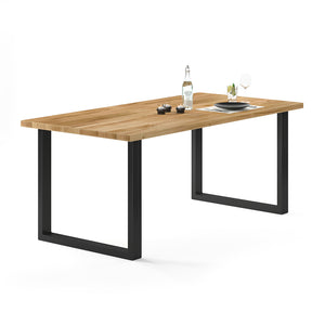 Vicco Gambe per tavolo Nero 80 x 72 cm Quadrato