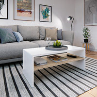 Vicco Tavolino da salotto Bianco/Sonoma 99.6 x 39.8 cm