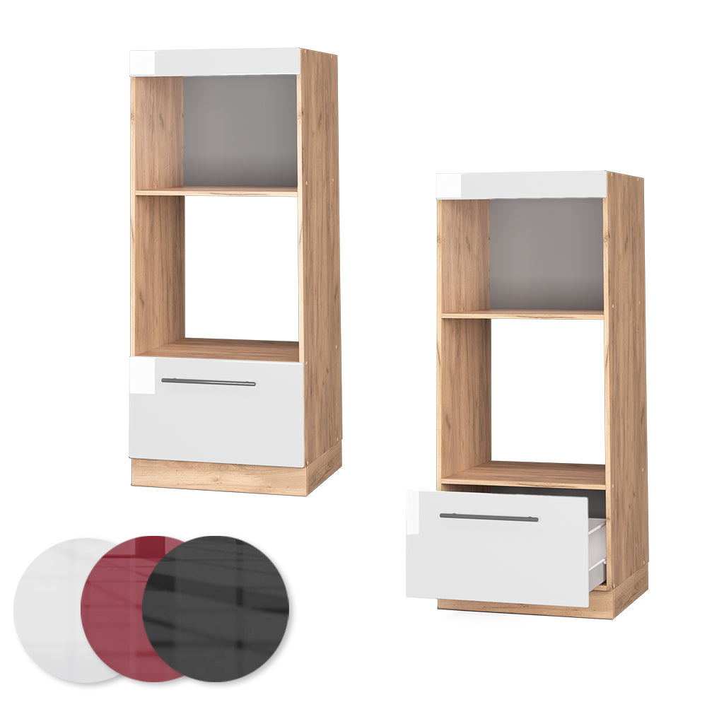 Vicco Set mobili bagno Bianco lucido 60 cm aperto