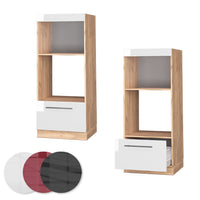 Vicco Set mobili bagno Bianco lucido 60 cm aperto