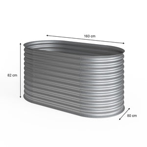 OK-Living Letto per orto rialzato Argento 160 x 82 cm