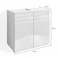 Vicco Mobile sottolavabo per bagno Bianco 60 x 60 cm