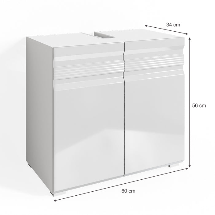 Vicco Mobile sottolavabo per bagno Bianco 60 x 60 cm