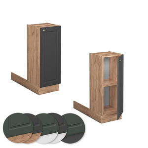 Vicco Isola cucina Antracite-oro 30 cm senza piano di lavoro