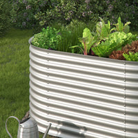 OK-Living Letto per orto rialzato Argento 160 x 82 cm