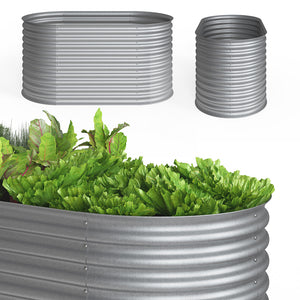 OK-Living Letto per orto rialzato Argento 160 x 82 cm