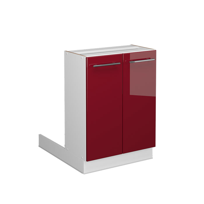 Vicco Isola cucina Rosso bordeaux lucido 60 cm senza piano di lavoro