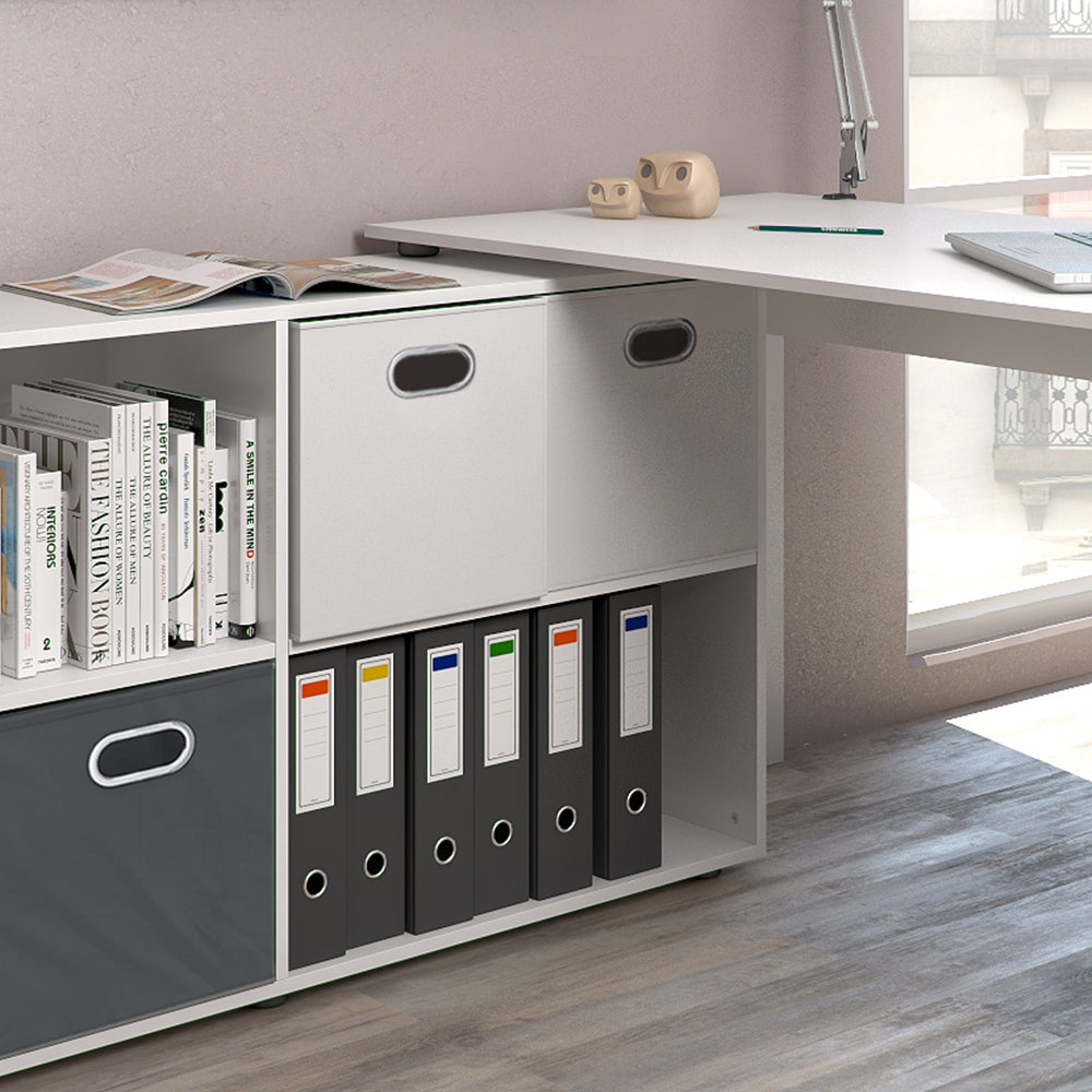 Vicco Scrivania angolare Bianco 137 x 60 cm