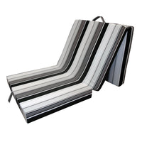 Vitalispa Materasso pieghevole Nero 190 x 70 cm