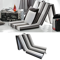 Vitalispa Materasso pieghevole Nero 190 x 70 cm