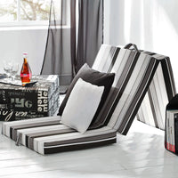 Vitalispa Materasso pieghevole Nero 190 x 70 cm