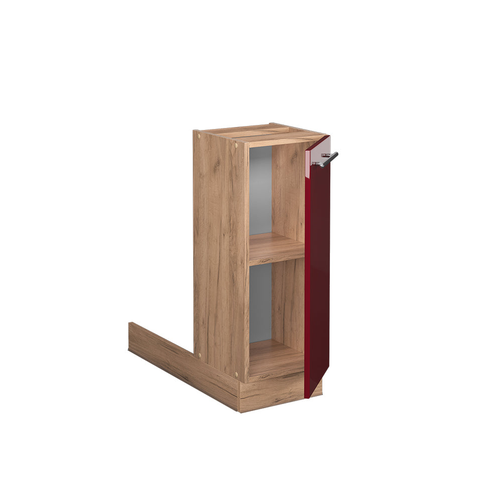Vicco Isola cucina Rosso bordeaux lucido 30 cm senza piano di lavoro