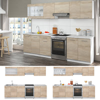 Vicco Cucina componibile Sonoma 270 cm , PL Marmo