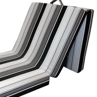 Vitalispa Materasso pieghevole Nero 190 x 70 cm