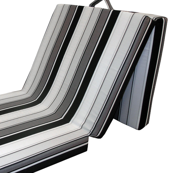 Vitalispa Materasso pieghevole Nero 190 x 70 cm