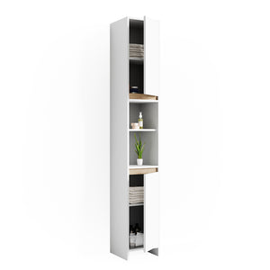Vicco Mobile bagno alto Bianco/Sonoma 30 x 190 cm